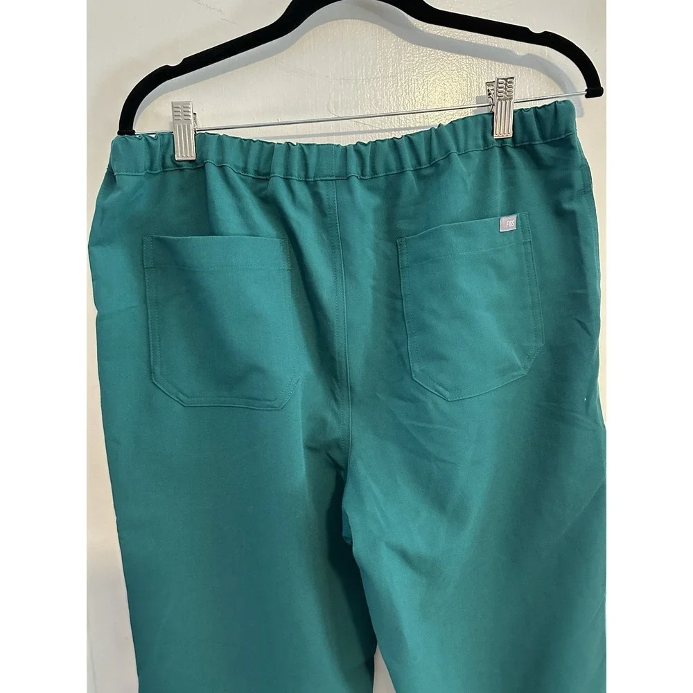 FIGS Womens Scrub Pants Green Technical Collection Drawstring Size MEDIUM